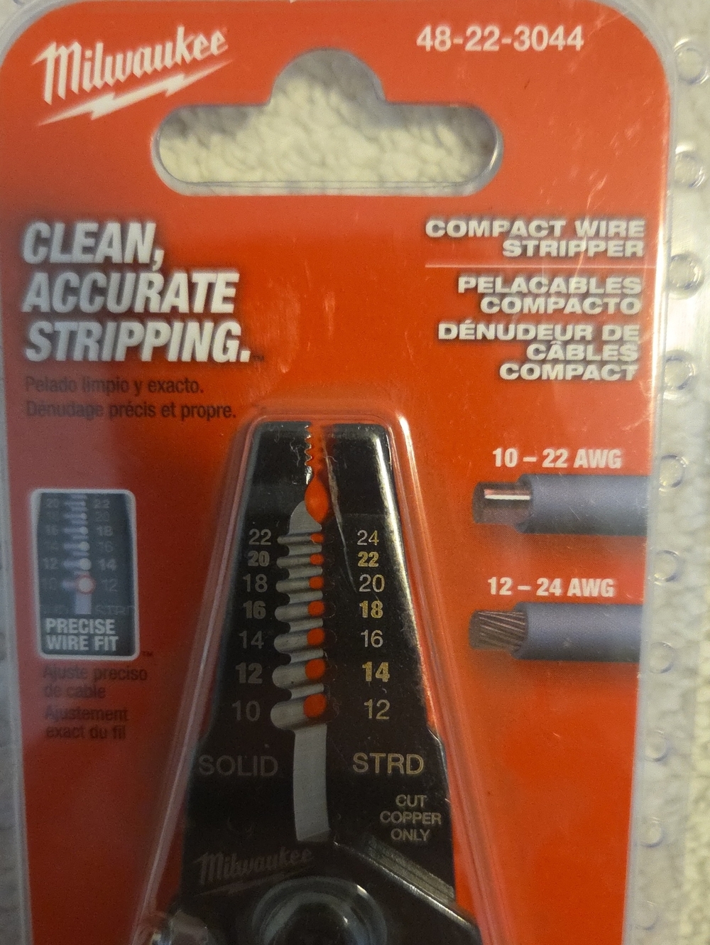 Milwaukee Compact Wire Stripper – Black and Red